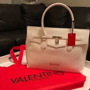 *NWT* - 2-Tone Authentic VALENTINO Leather Tote